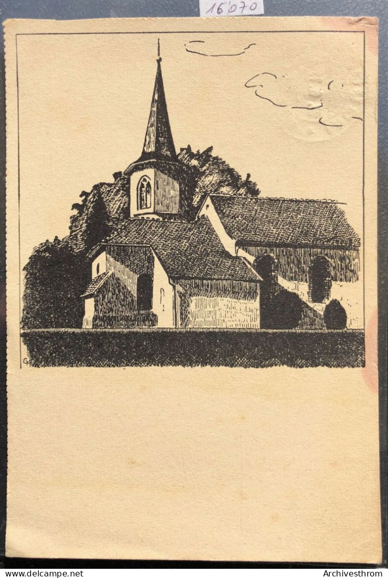 Projet D'église - Envoyé De Moudon à Aubonne En 1944 ; Dessin Monogrammé GM (16'070) - Moudon