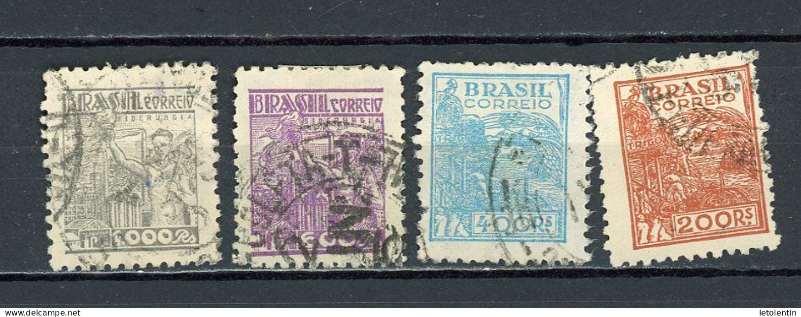 BRESIL - DIVERS - N° Yvert 390+388+386+384 Obli. - Used Stamps