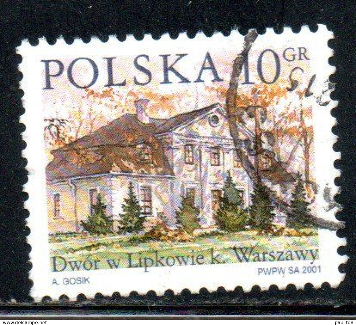 POLONIA POLAND POLSKA 2001 COUNTRY ESTATES LIPKOW 10g USED USATO OBLITERE' - Used Stamps