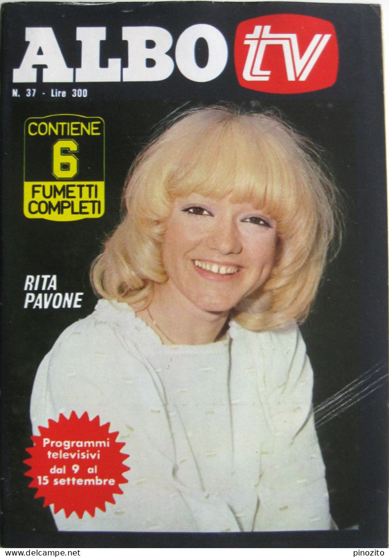 ALBO TV 37 1977 Rita Pavone Martine Brochard Vanna Brosio Nino Fuscagni - Television