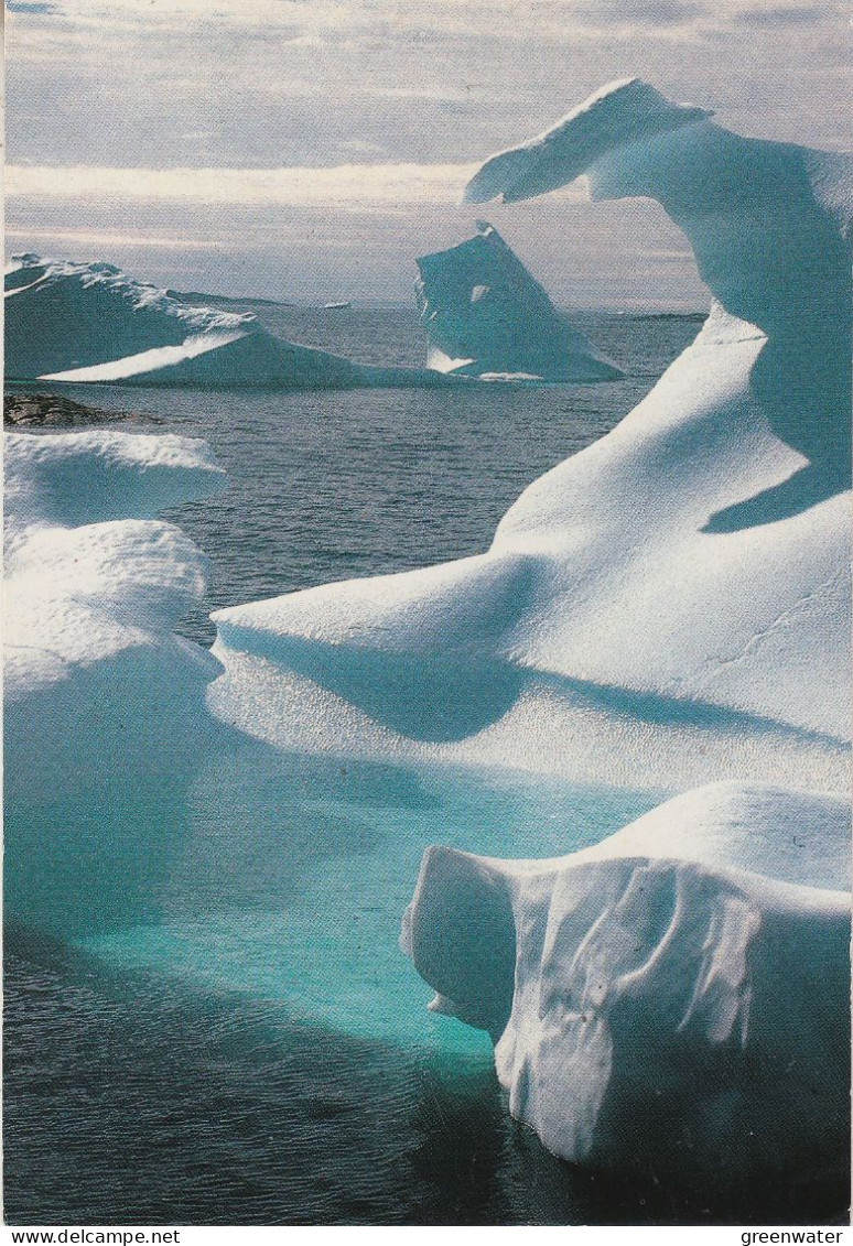 Greenland Station Qaqortoq Postcard Iceberg In South Greenland (GB165A) - Estaciones Científicas Y Estaciones Del Ártico A La Deriva