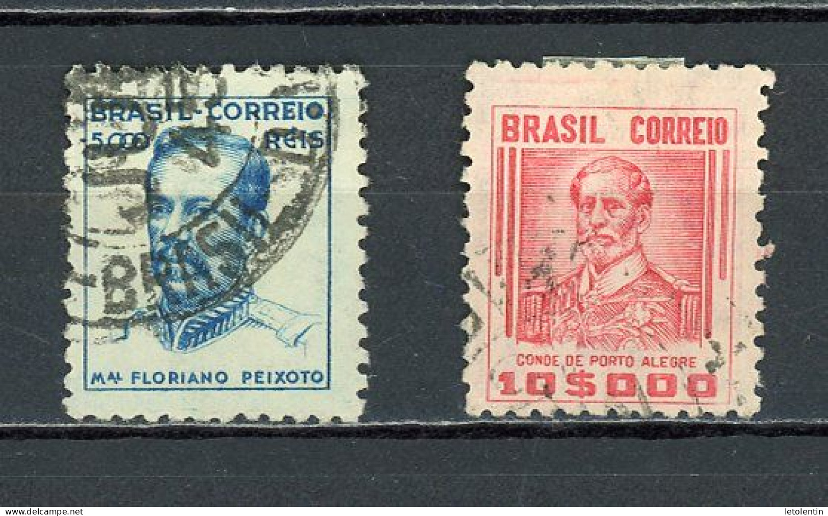 BRESIL - CÉLÉBRITÉ - N° Yvert 393+394 Obli. - Used Stamps