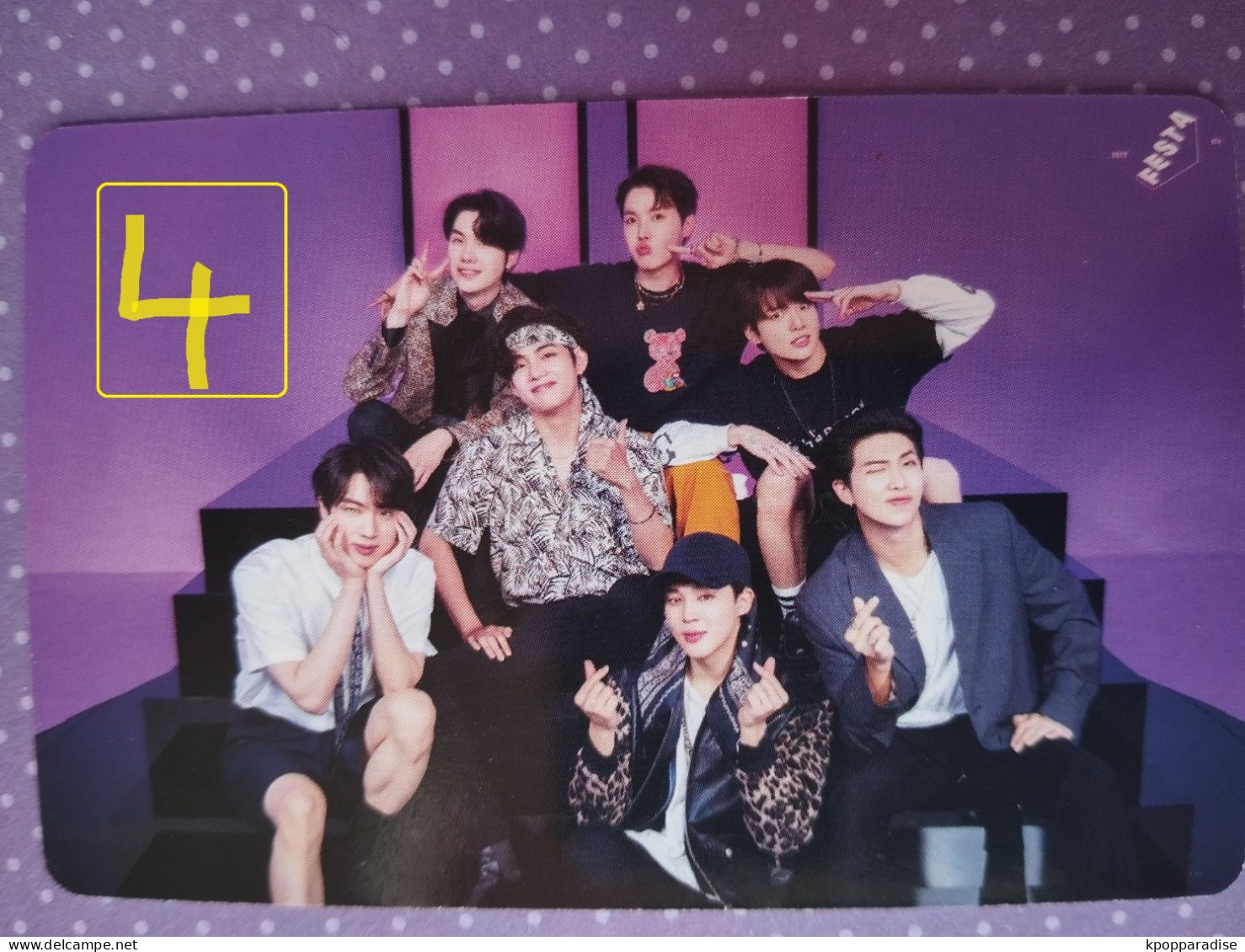 Photocard Au Choix  BTS Festa 2022 - Objetos Derivados