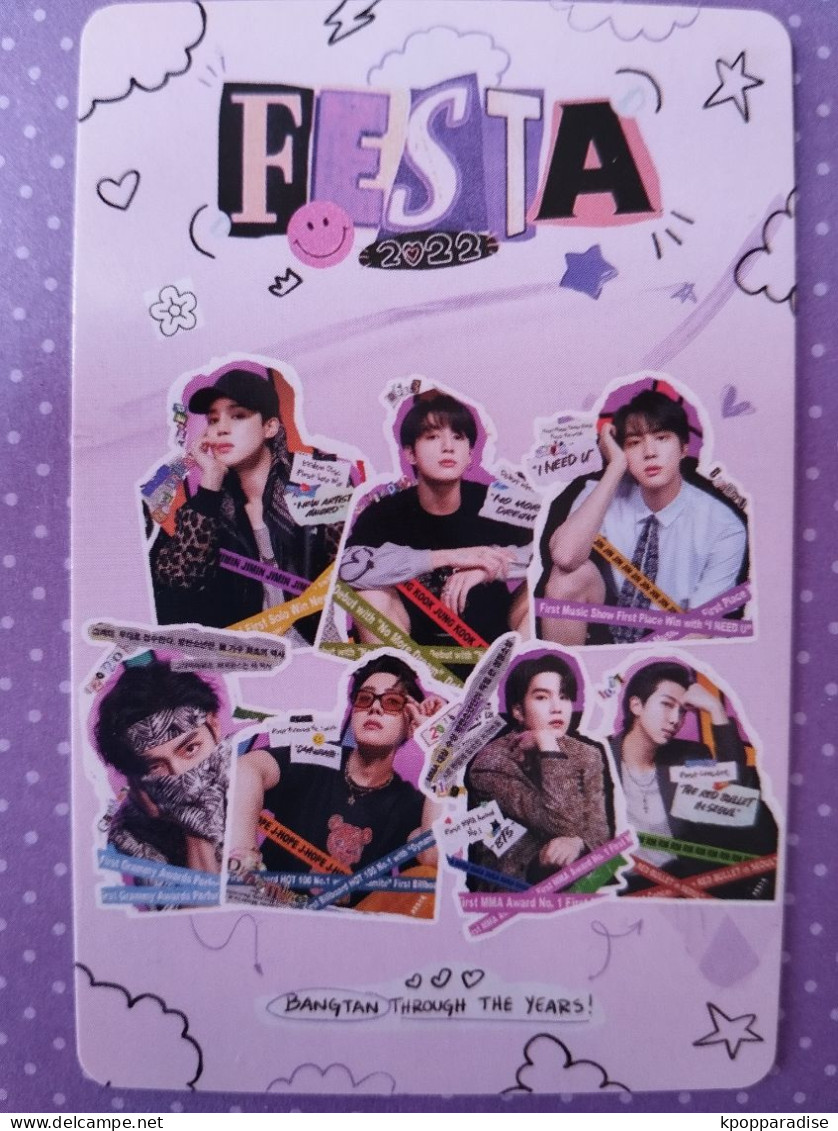 Photocard au choix  BTS Festa 2022