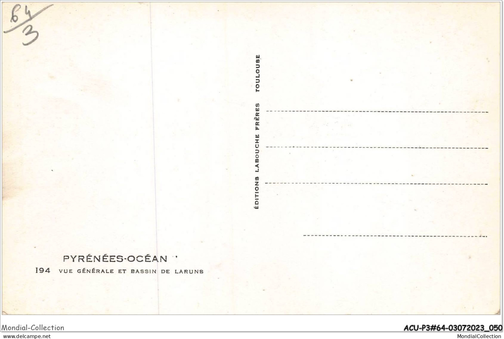 ACUP3-64-0210 - LARUNS - Vue Générale Et Bassin - Laruns