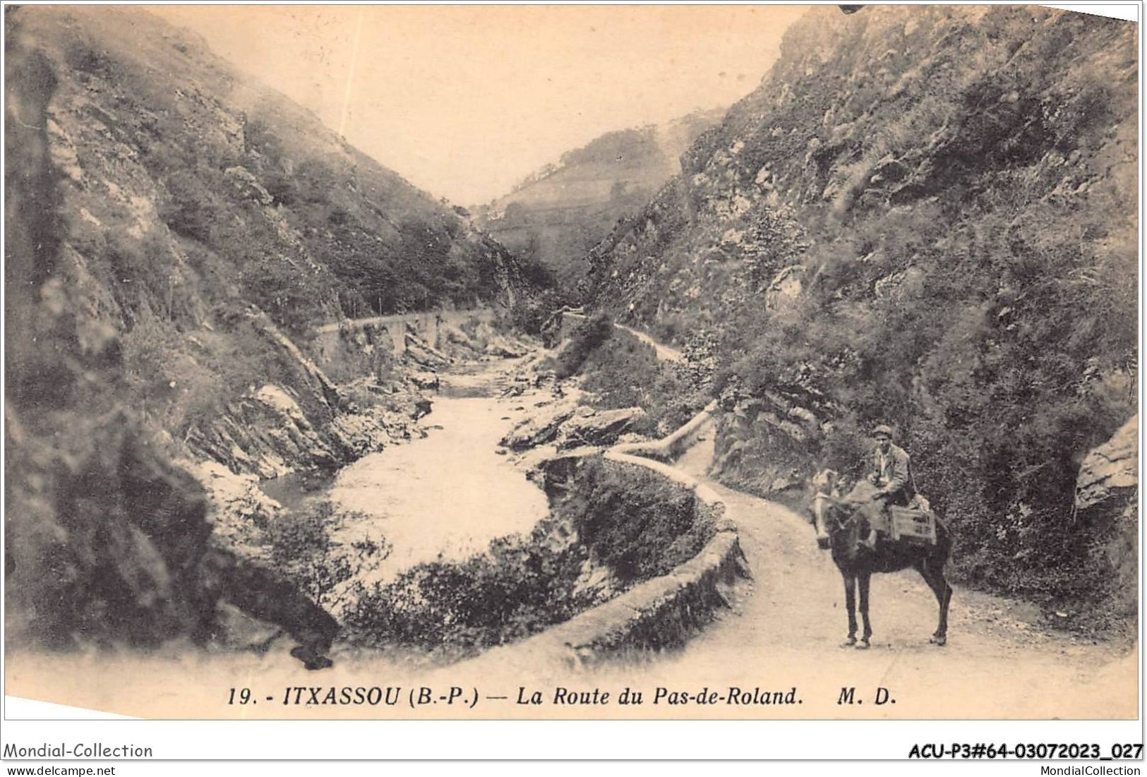 ACUP3-64-0199 - ITXASSOU - La Route Du Pas De Roland  - Itxassou