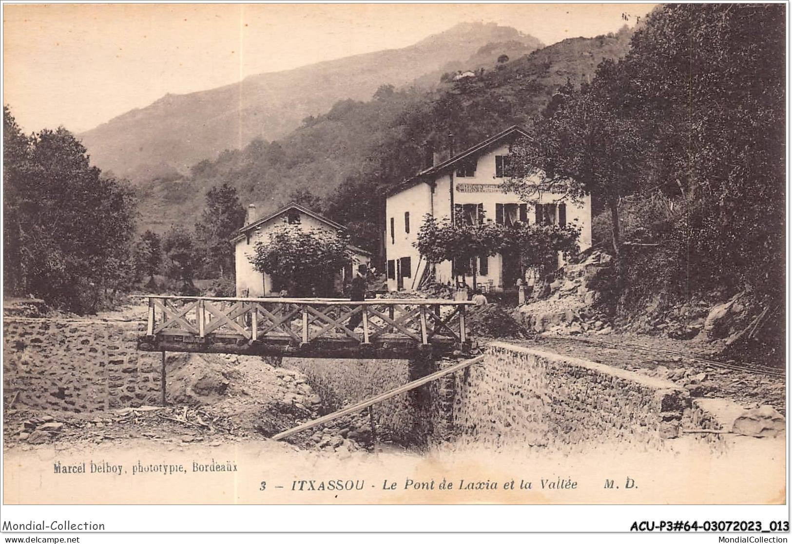 ACUP3-64-0192 - ITXASSOU - Le Pont Laxia Et La Vallée - Itxassou