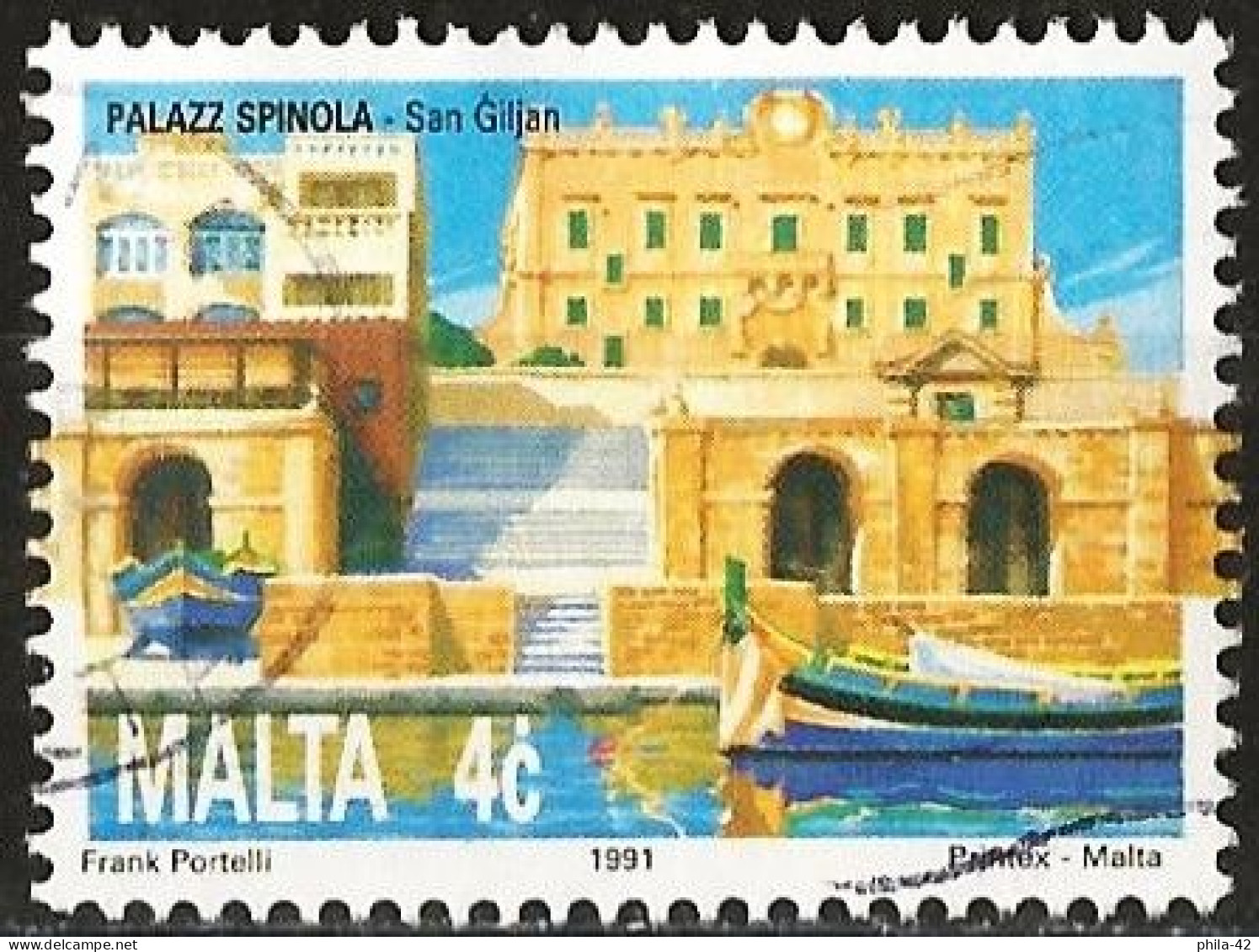 Malta 1991 -  Mi 874 - YT 853 ( Spinola Palace, St Julian's ) - Malte