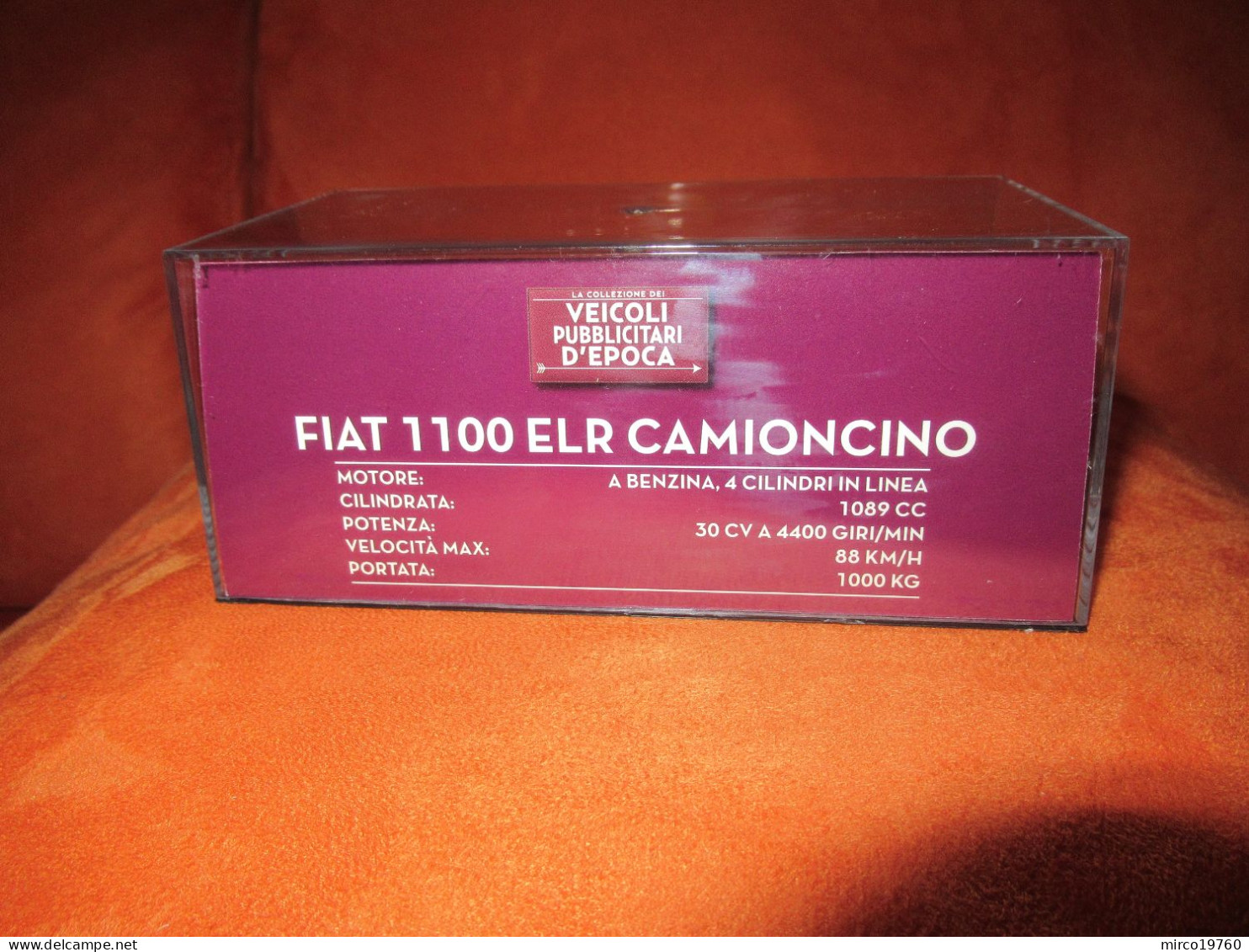 DIE CAST 1:43 - FIAT 1100 ELR CAMIONCINO - AGIPGAS - 1954 - NUOVO IN TECA RIGIDA - Altri & Non Classificati