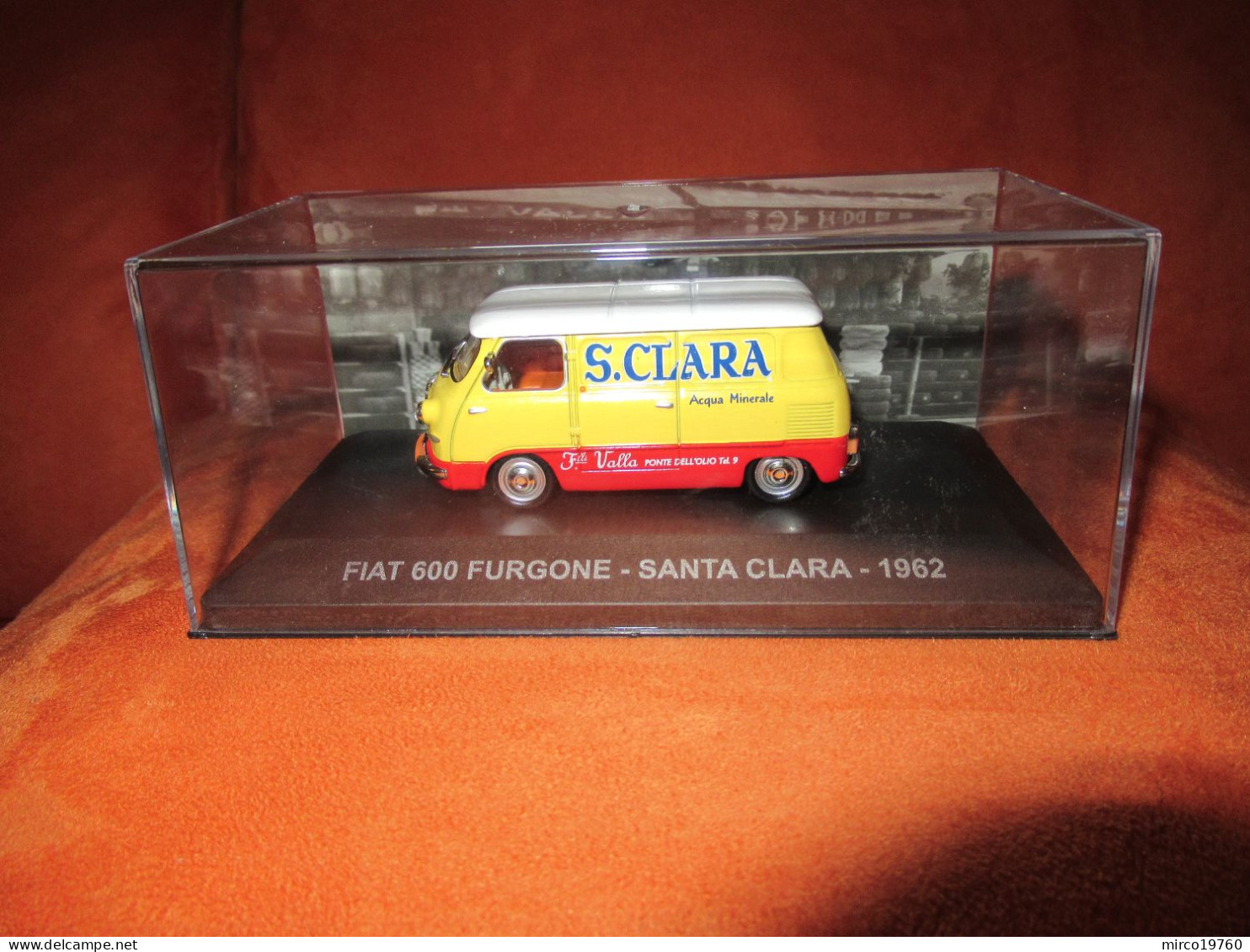 DIE CAST 1:43 - FIAT 600 FURGONE - SANTA CLARA - 1962 - NUOVO IN TECA RIGIDA - Otros & Sin Clasificación