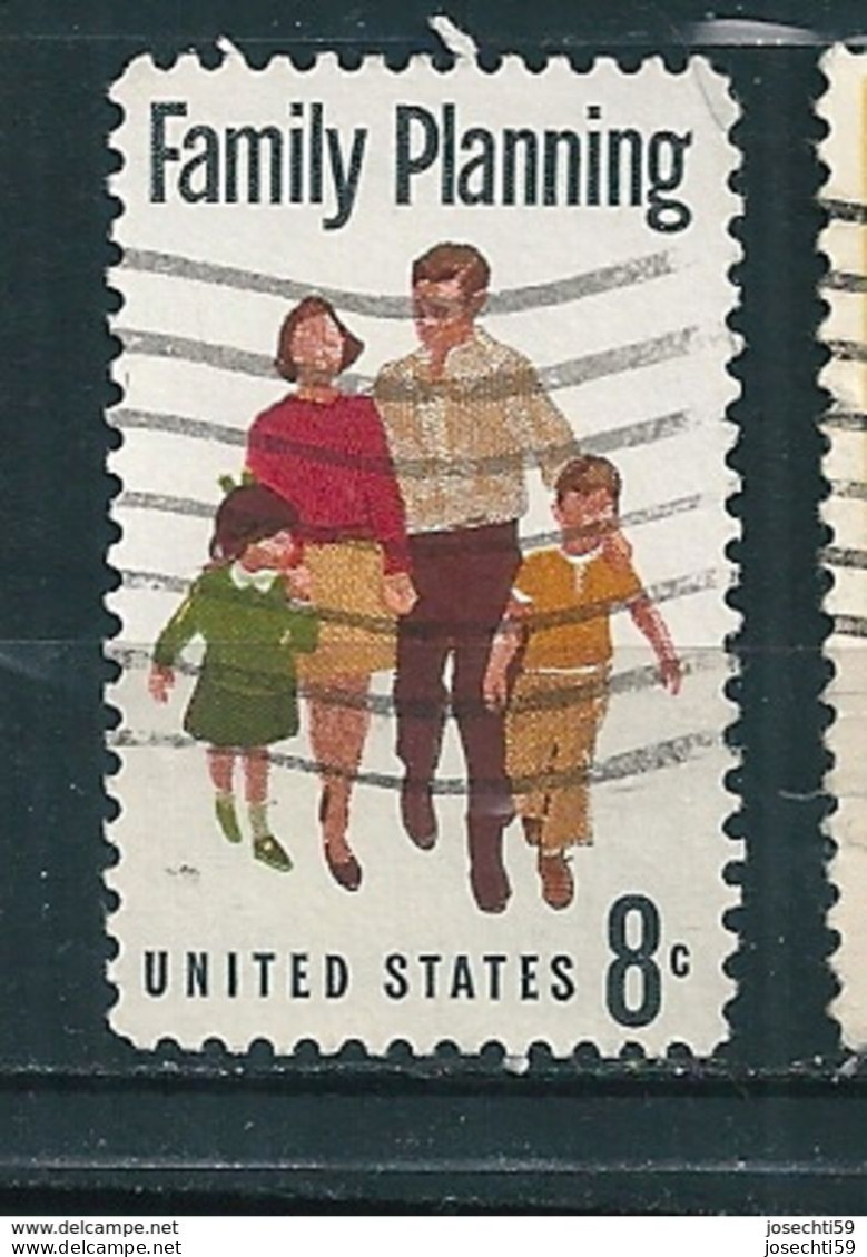 N° 947 Family Planning USA Oblitéré  1972 Timbre états Unis Amérique - Gebraucht