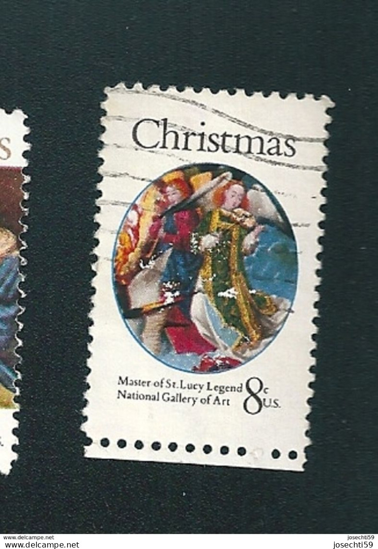 N° 973 Christmas, Master Of St.Lucy Legend, National Gallery Of Art  Etats-Unis (1972) Oblitéré  USA - Gebraucht