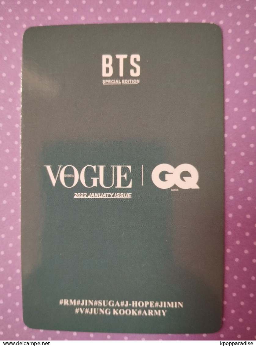 Photocard Au Choix  BTS Vogue GQ - Objetos Derivados