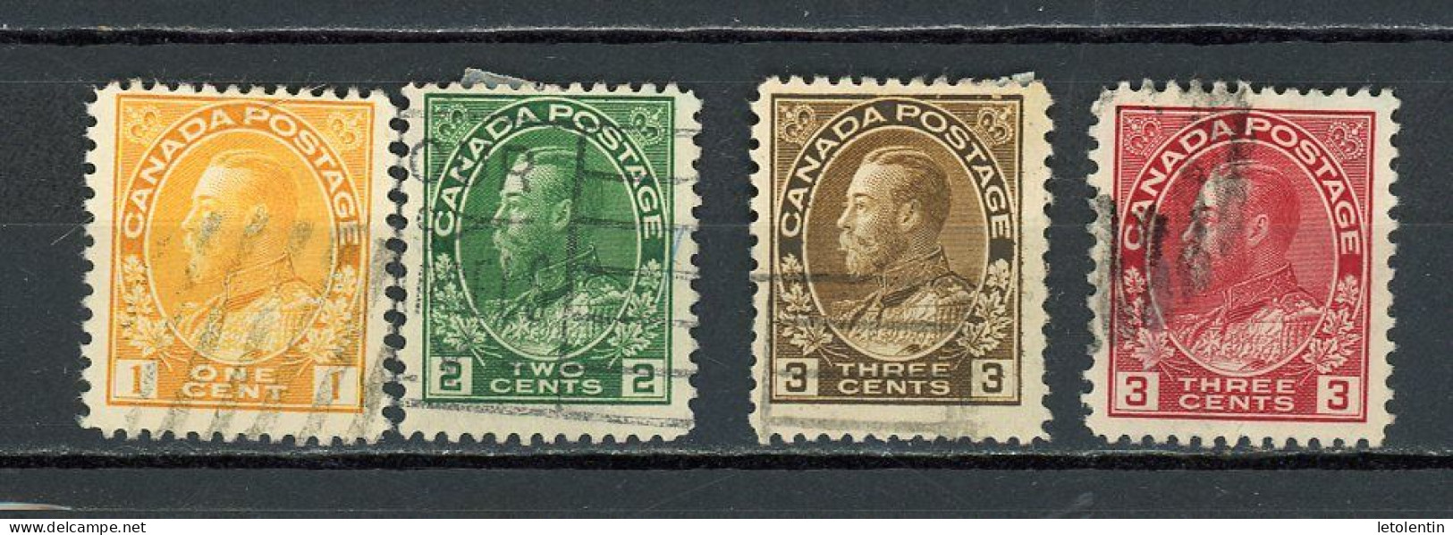 CANADA : GEORGE V - N° Yvert 108+109+110+111  Obli. - Oblitérés