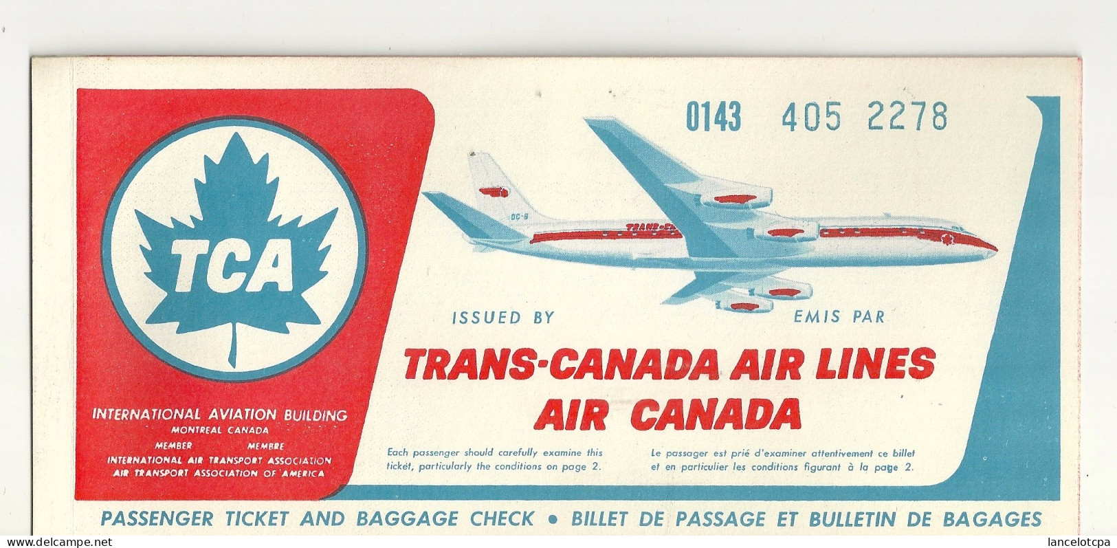 BILLET D'AVION / AIR CANADA - WINDSOR TORONTO MONTREAL WINDSOR 1963 - Other & Unclassified
