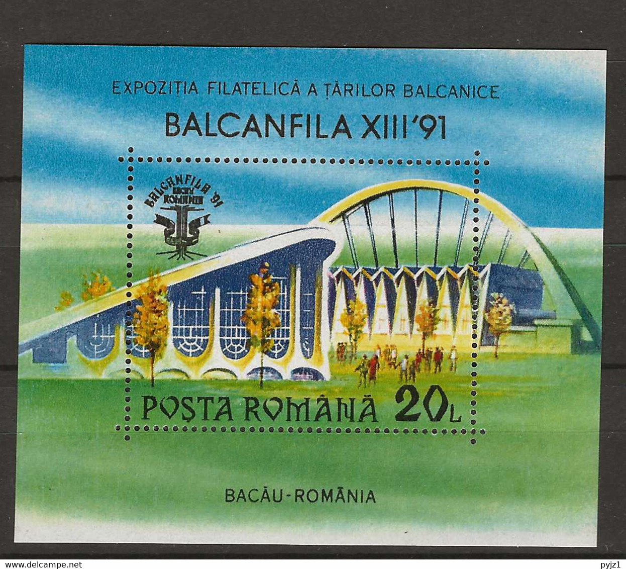 1991 MNH Romania Mi Block 264 Postfris** - Ongebruikt