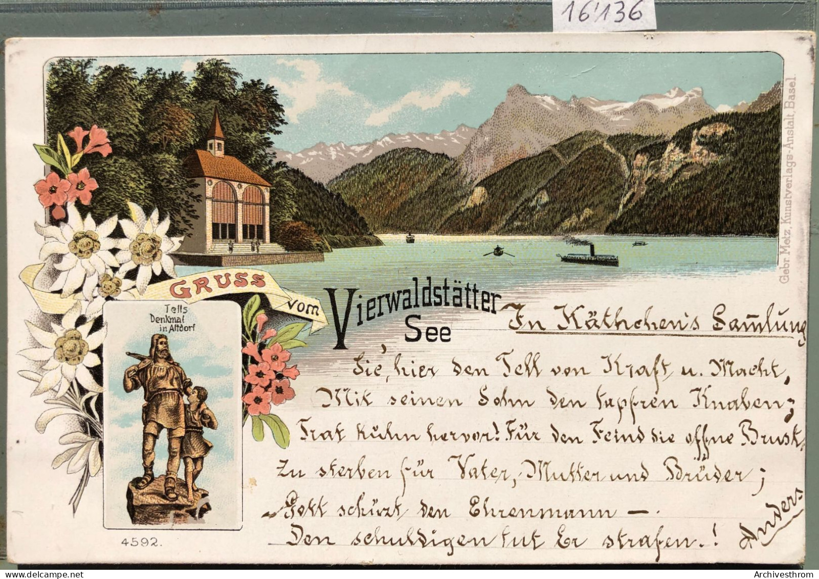 Grüss Vom VierwaldstätterSee - Mit Tells Denkmal In Altdorf (16'136) - Altdorf