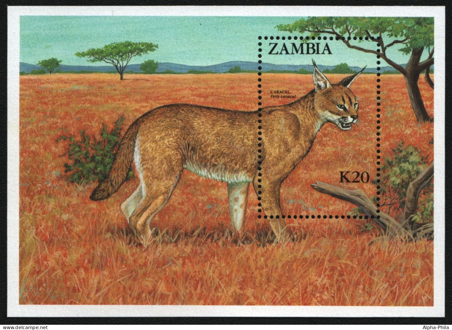 Sambia 1987 - Mi-Nr. Block 14 ** - MNH - Wildtiere / Wild Animals - Zambie (1965-...)