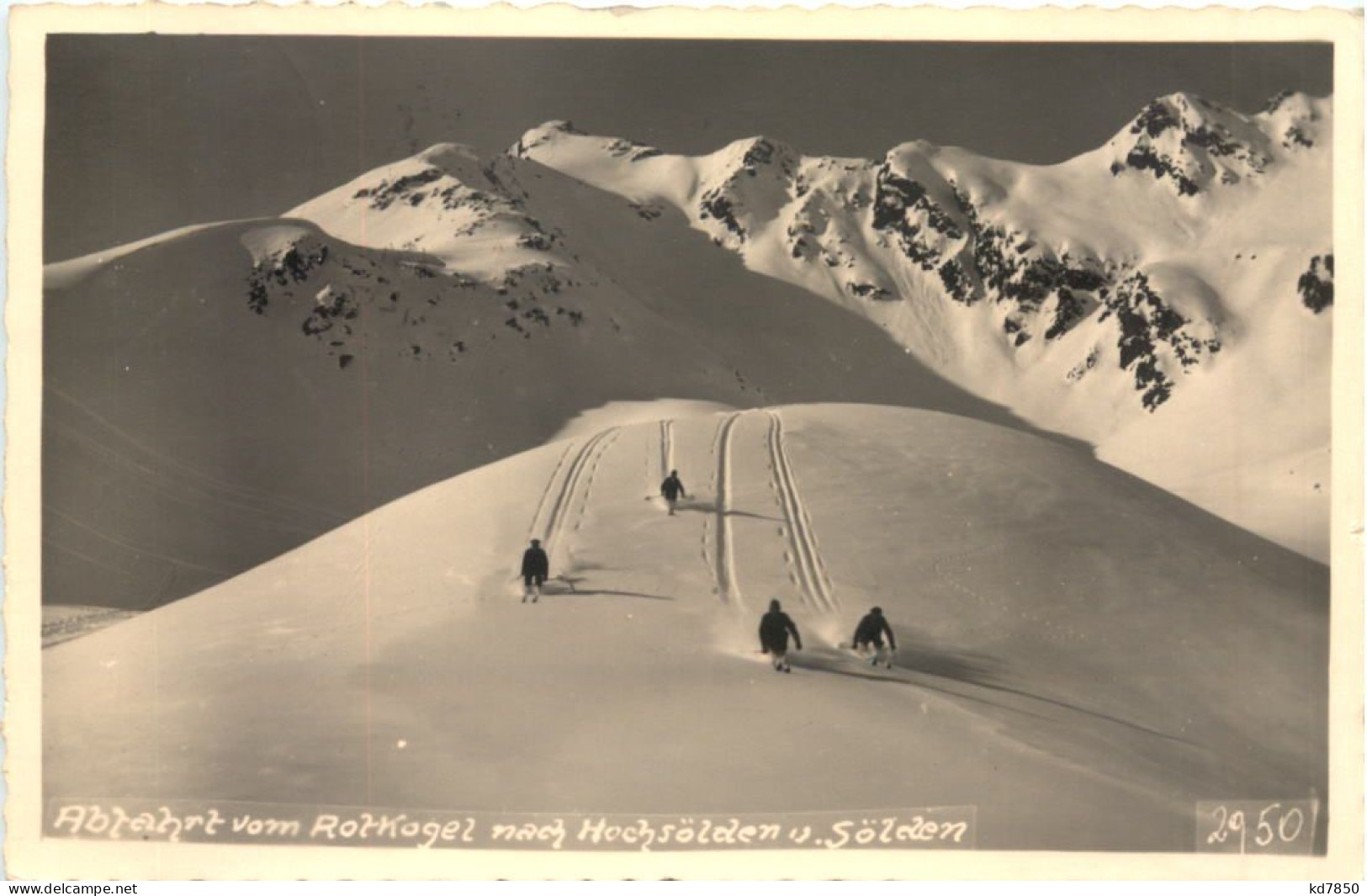 Abfahrt Vom Rotkogel Nach Hochsölden - Ski - Imst