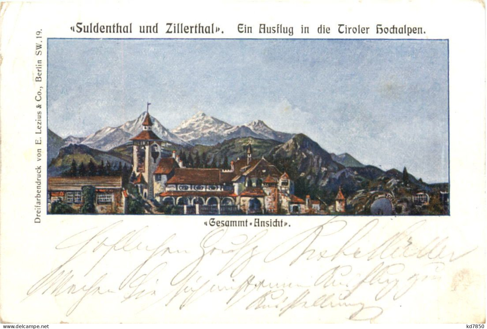 Suldenthal Und Zillerthal - Zillertal