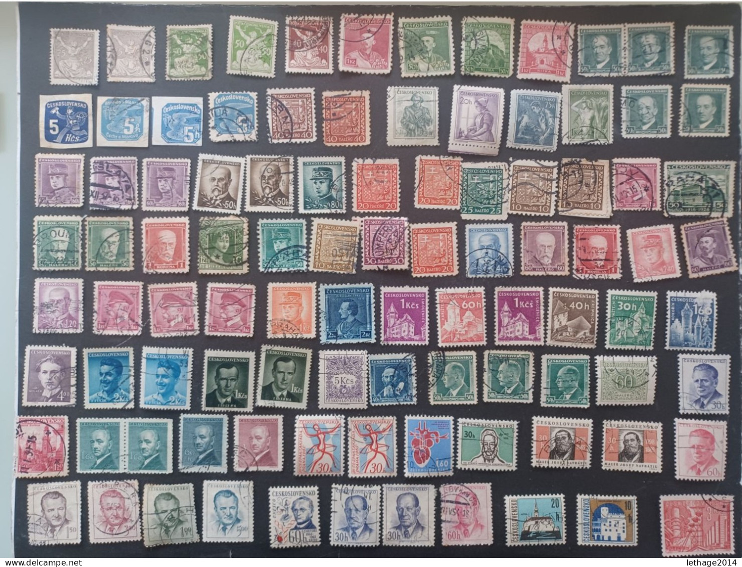 CECOSLOVACCHIA STOCK LOT MIX OBLITERE FRAGMANT 3 SCANNERS -------GIULY - Used Stamps