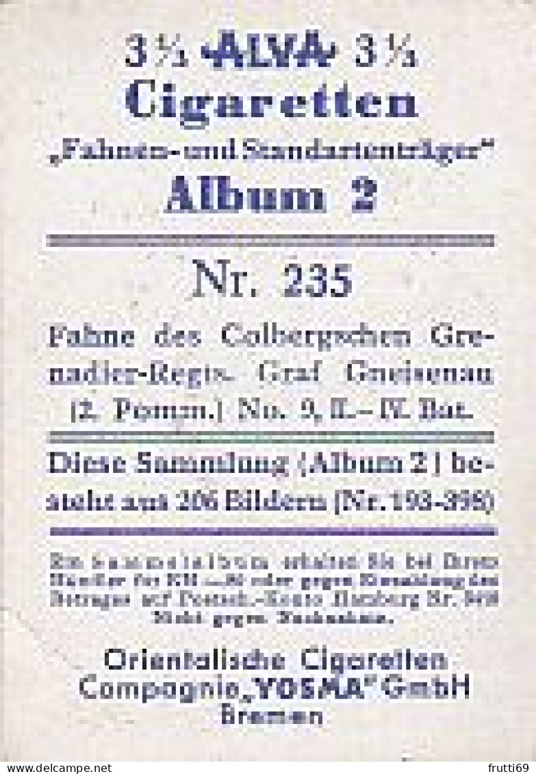 SB 03533 YOSMA - Bremen - Fahnen Und Standartenträger - Nr.235 Fahne Des Colbergschen Grenadier-Regts. Graf Gneisenau - Sonstige & Ohne Zuordnung