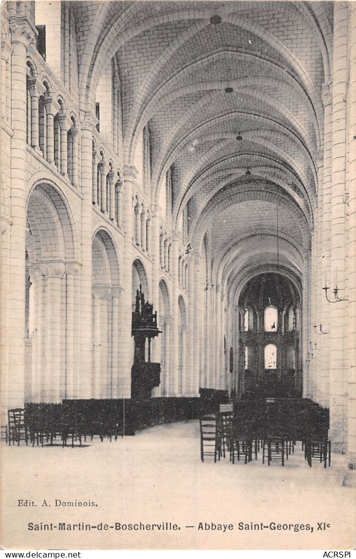 SAINT MARTIN DE BOSCHERVILLE Abbaye Saint Georges   (scan Recto-verso) OO 0971 - Saint-Martin-de-Boscherville