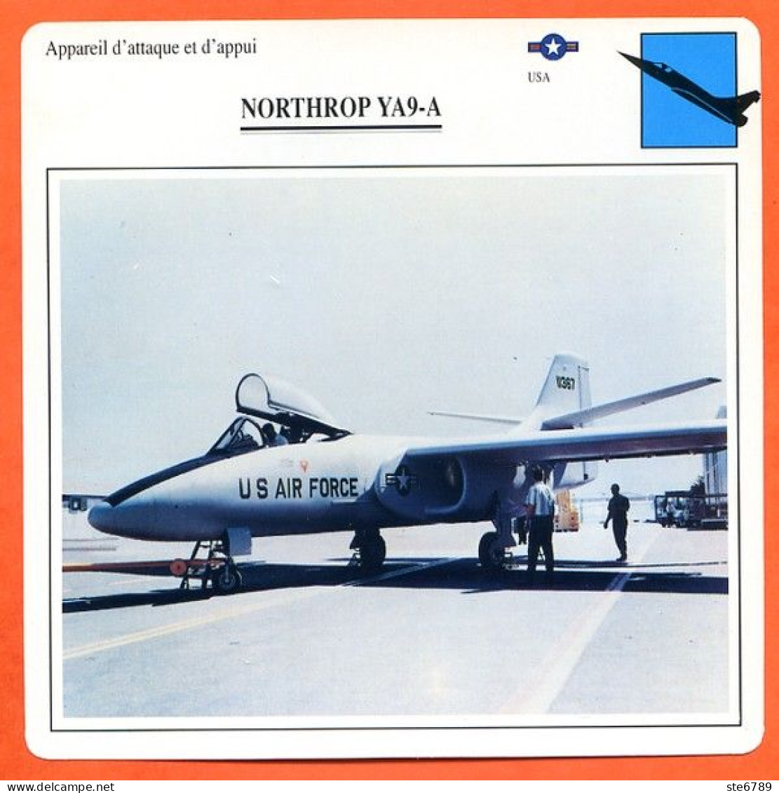 Fiche Aviation NORTHROP YA9 A / Avion Attaque Et Appui  USA  Avions - Avions