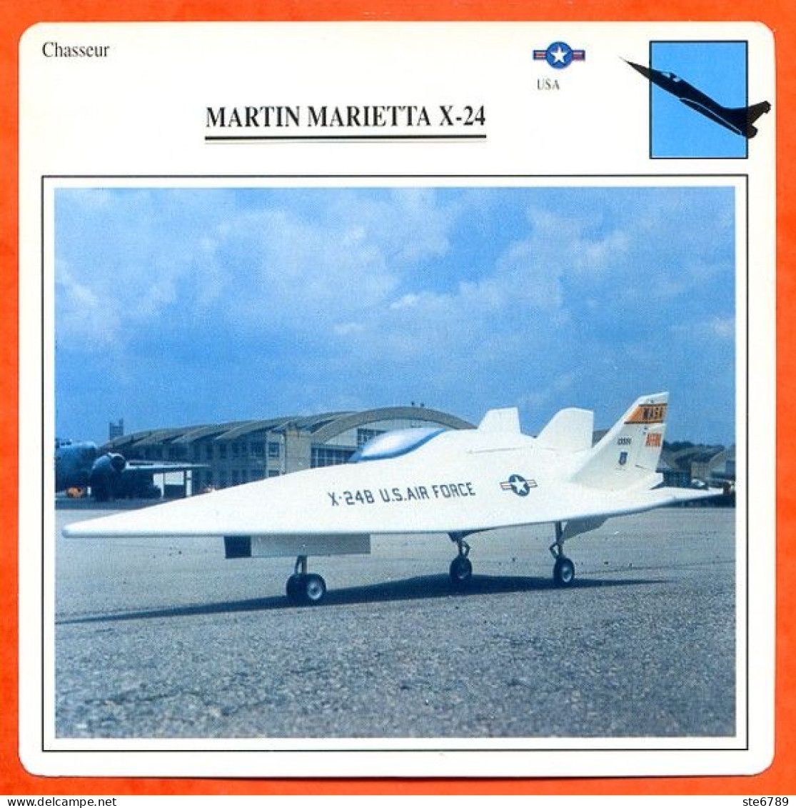 Fiche Aviation MARTIN MARIETTA X 24   / Avion Chasseur USA Avions - Avions