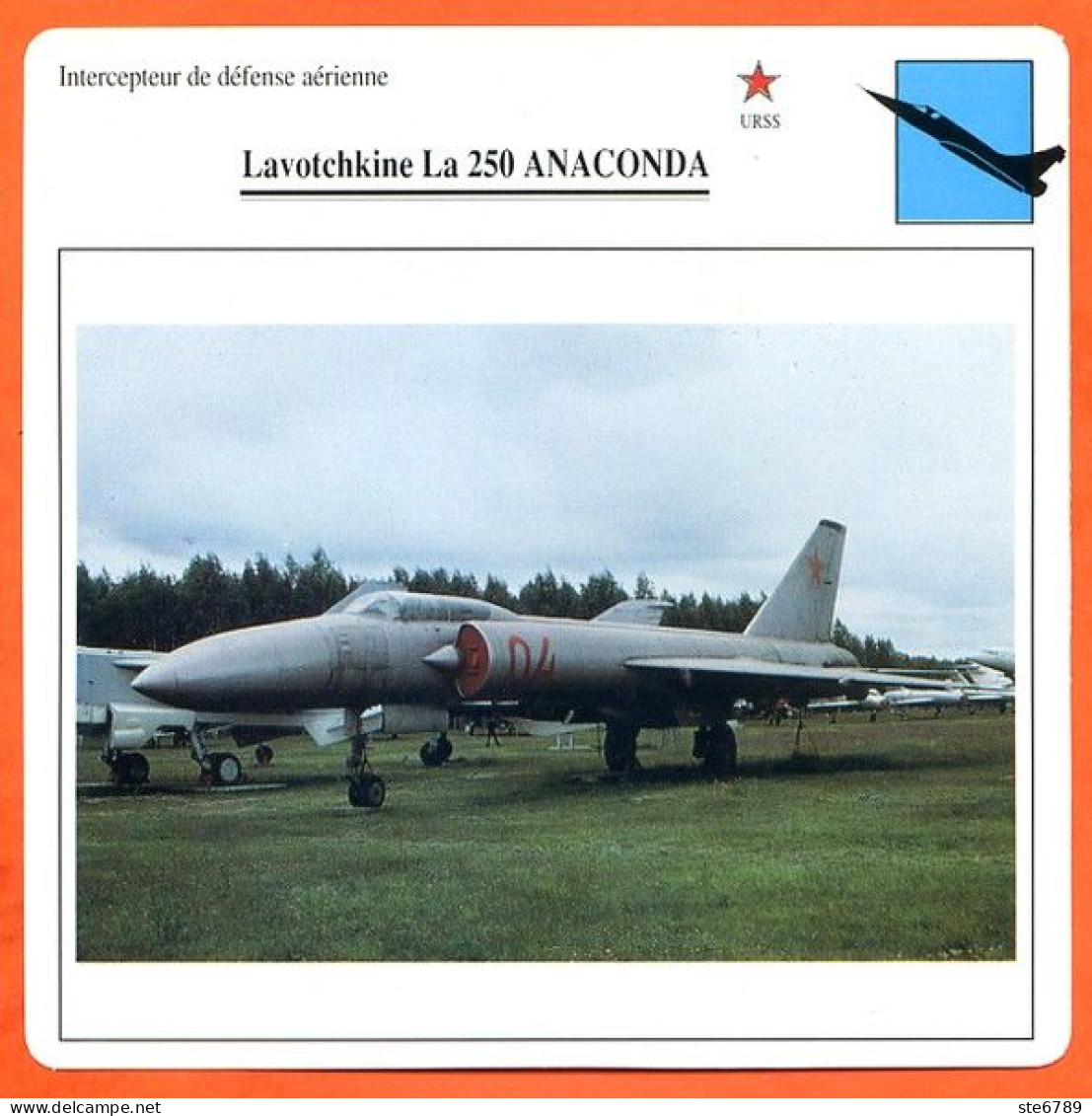 Fiche Aviation Lavotchkine La 250 ANACONDA  / Avion Intercepteur De Defense Aériene URSS  Avions - Avions