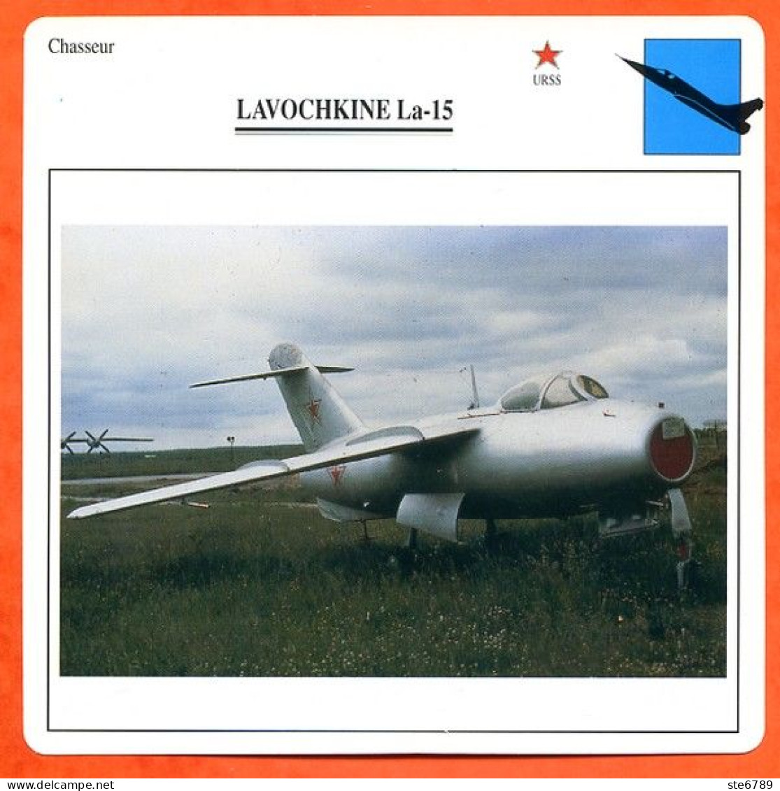 Fiche Aviation LAVOCHKINE La 15 / Avion Chasseur URSS Avions - Avions