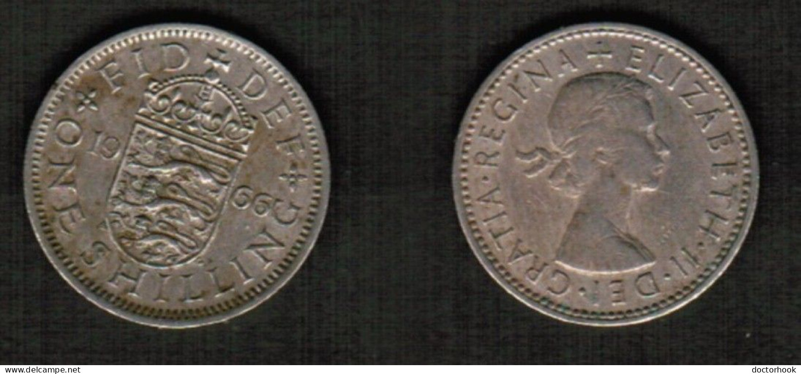 GREAT BRITAIN    1 SHILLING 1966 (KM # 904) #7686 - I. 1 Shilling