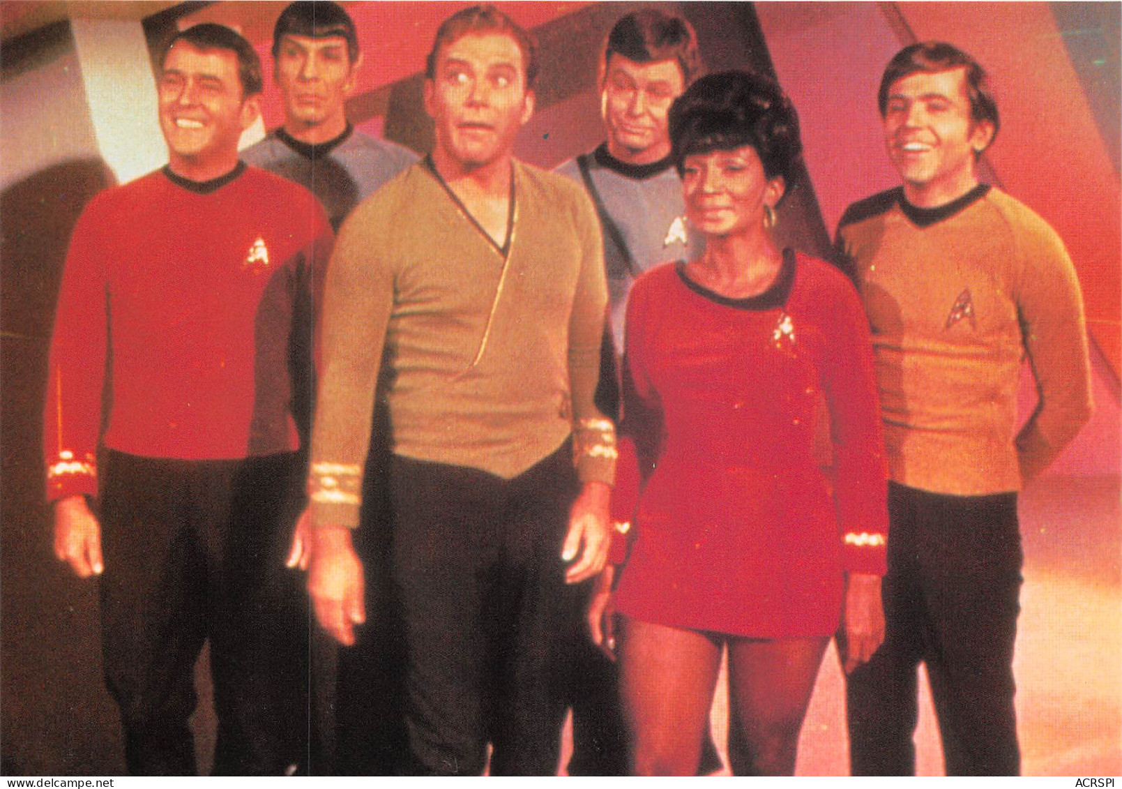 STAR  TREK SULU  Kirk Mc Coy  Spock  Et Chekov   Carte Vierge  105 121 (scan Recto-verso) OO 0992 - TV Series