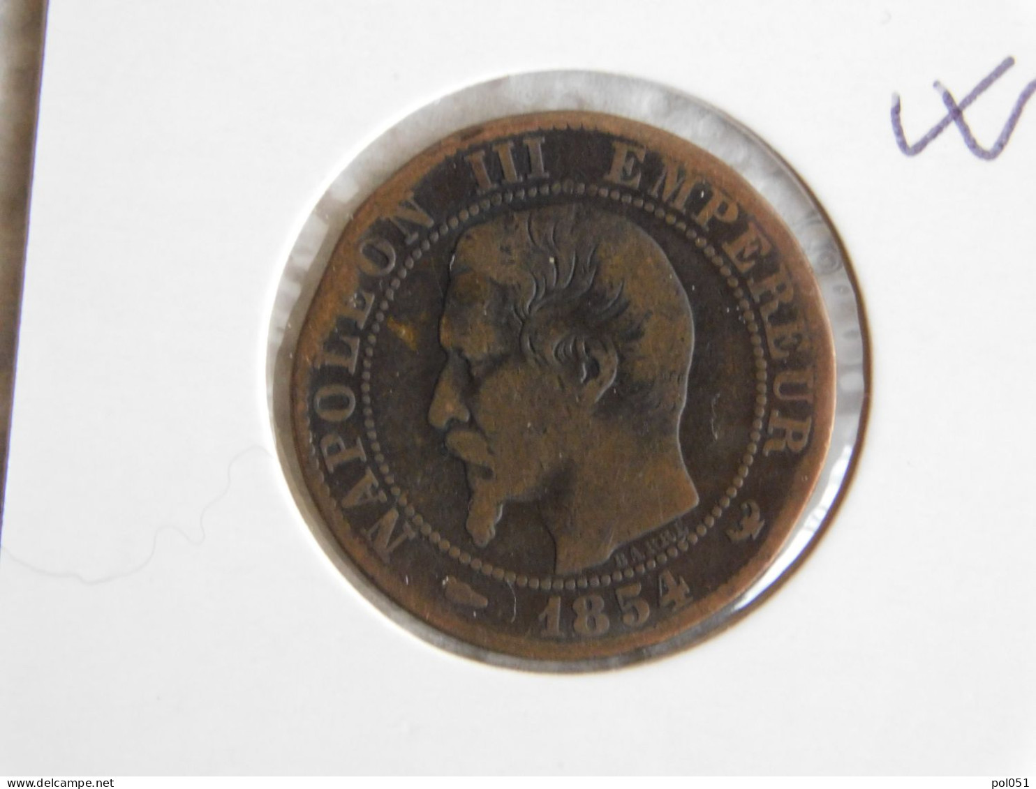 France 5 Centimes 1854 W (97) - 5 Centimes