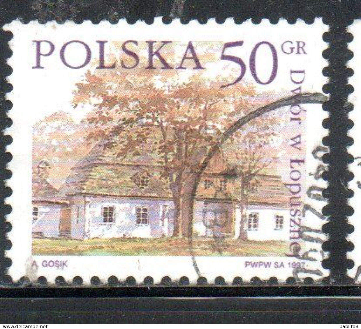 POLONIA POLAND POLSKA 1997 COUNTRY ESTATES LOPUSZNEJ 50g USED USATO OBLITERE' - Gebruikt