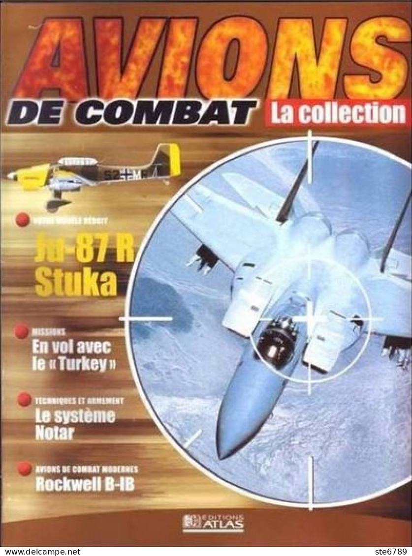 N° 13   Ju 87 R STUKA   Airplane La Collection AVIONS DE COMBAT Guerre Militaria - Aviazione