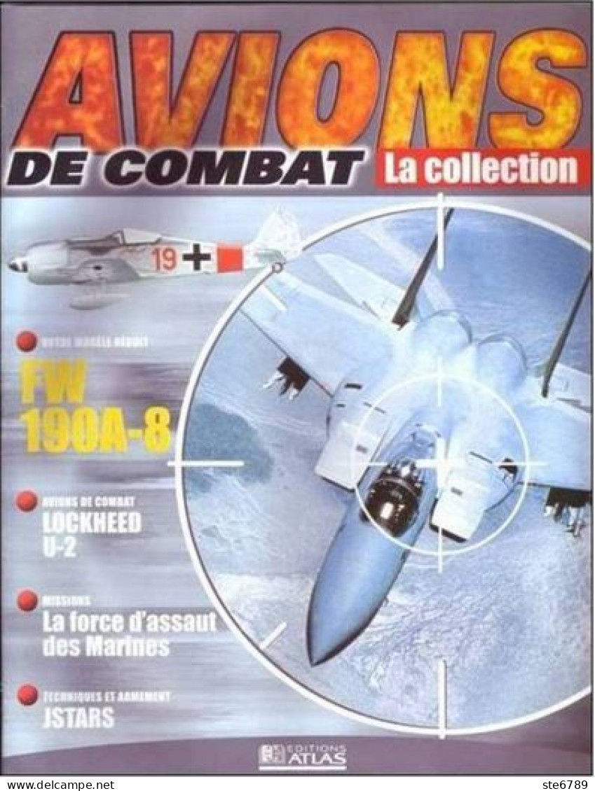 N° 15    FW 190A - 8   Airplane La Collection AVIONS DE COMBAT Guerre Militaria - Aviation