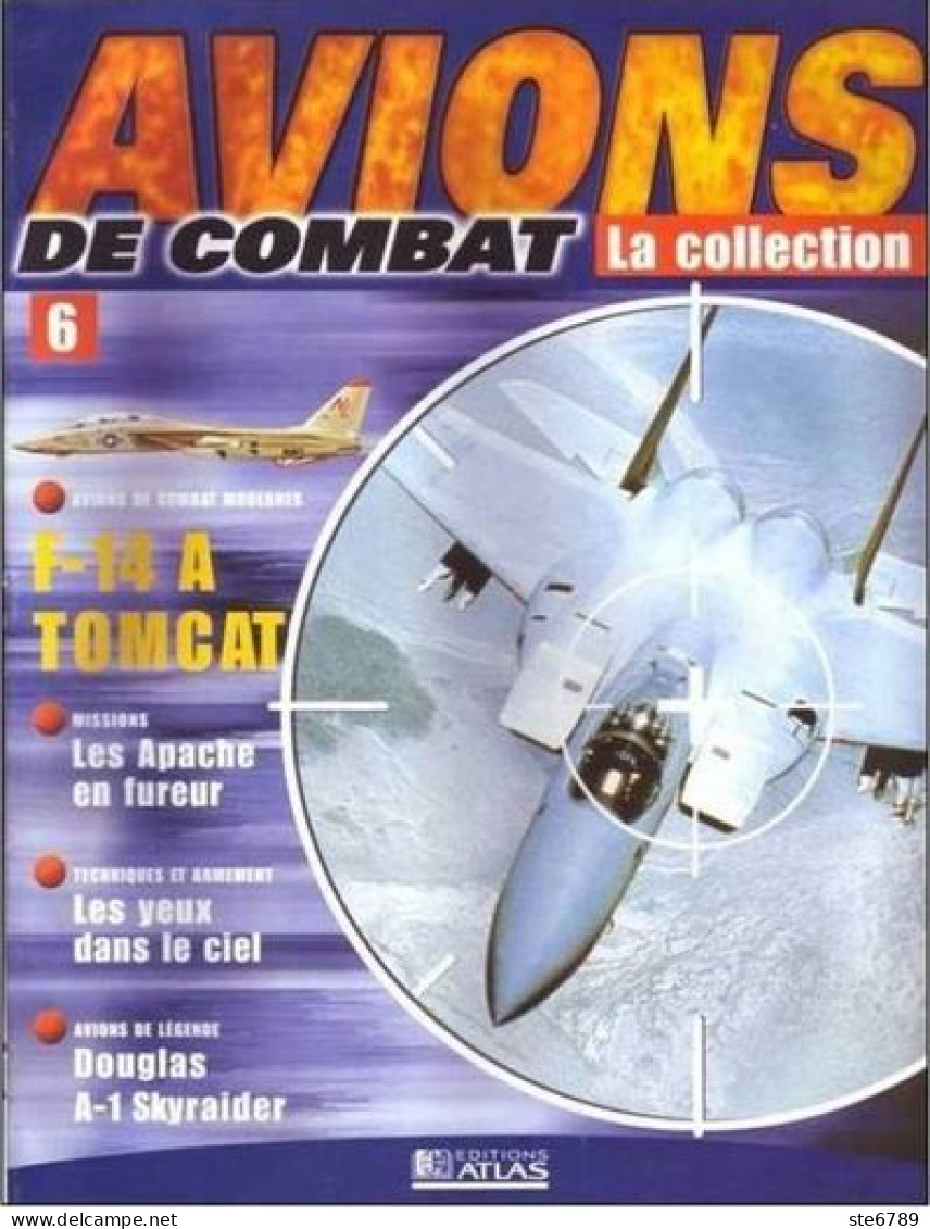 N° 6  F 14 A TOMCAT   Airplane La Collection AVIONS DE COMBAT Guerre Militaria - Luchtvaart