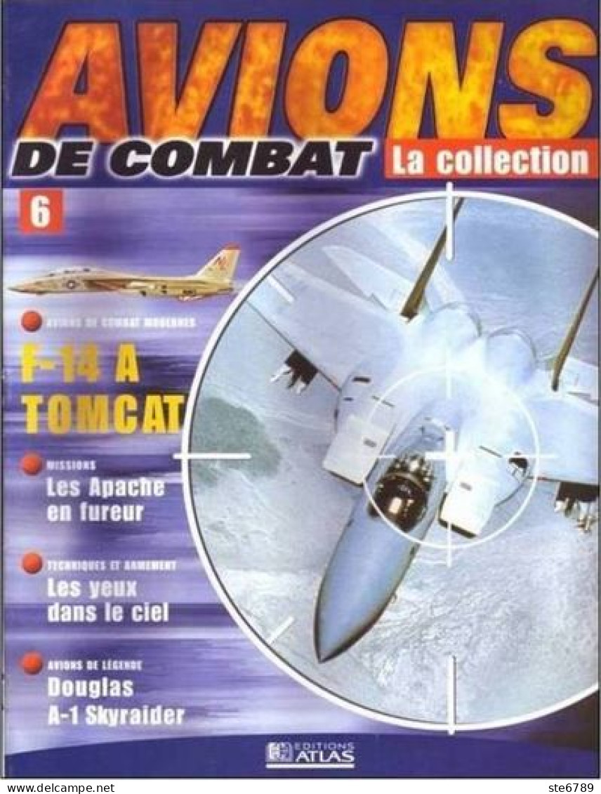 N° 6  F 14 A TOMCAT   Airplane La Collection AVIONS DE COMBAT Guerre Militaria - Aviation