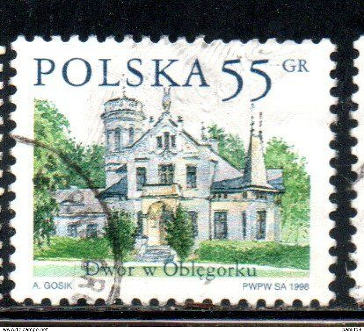 POLONIA POLAND POLSKA 1998 COUNTRY ESTATES OBLEGORKU 55g USED USATO OBLITERE' - Oblitérés