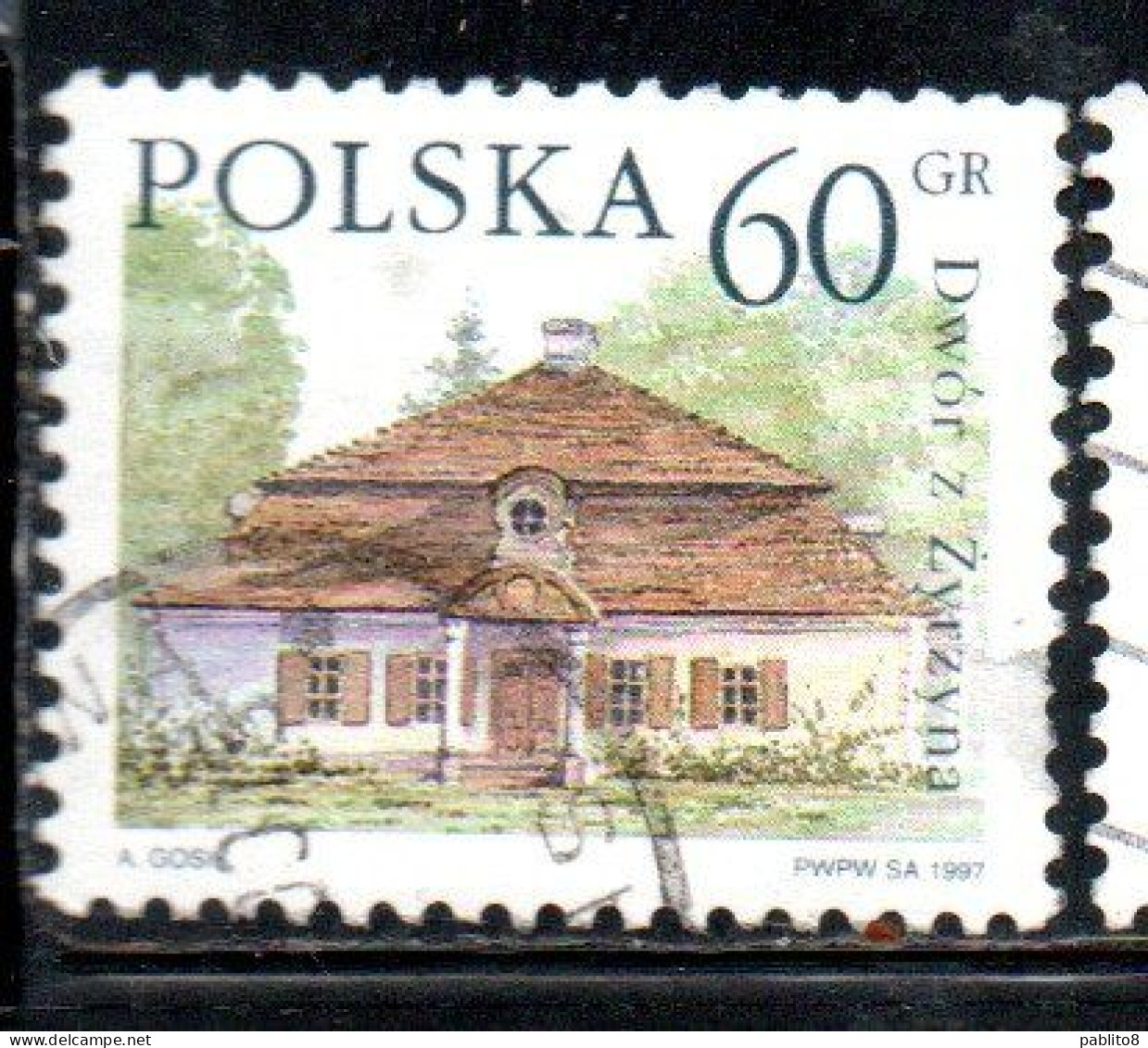 POLONIA POLAND POLSKA 1997 COUNTRY ESTATES ZYRZYNA 60g USED USATO OBLITERE' - Usados