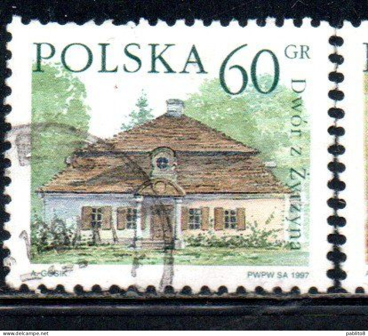 POLONIA POLAND POLSKA 1997 COUNTRY ESTATES ZYRZYNA 60g USED USATO OBLITERE' - Usados