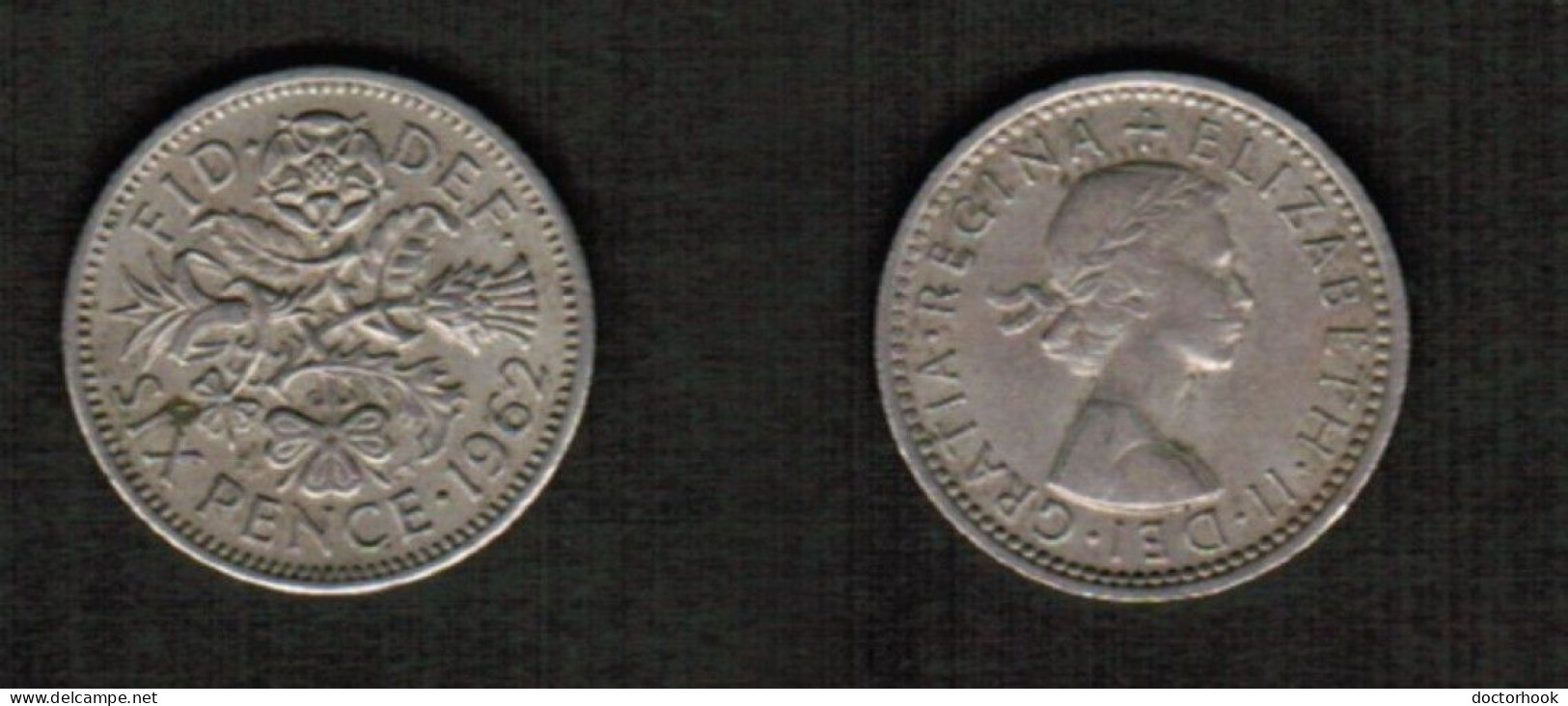 GREAT BRITAIN    6 PENCE 1962 (KM # 903) #7693 - H. 6 Pence