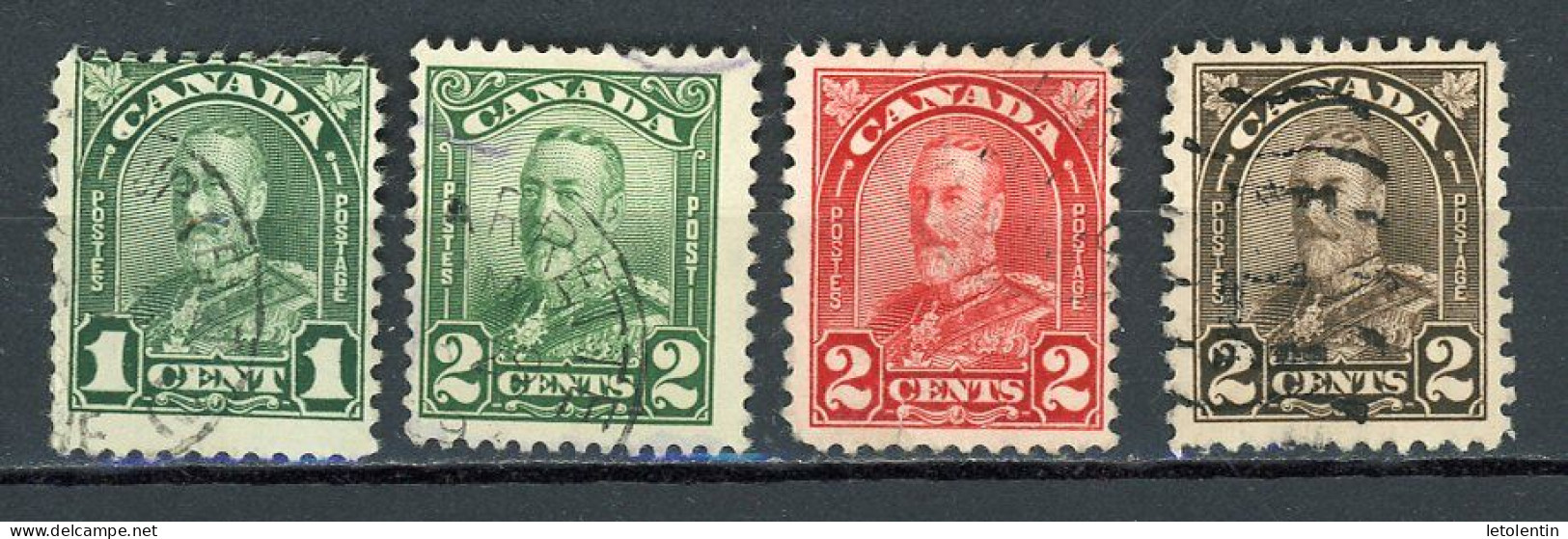 CANADA: GEORGE V - N° Yvert 141+142+143+144 Obli. - Oblitérés