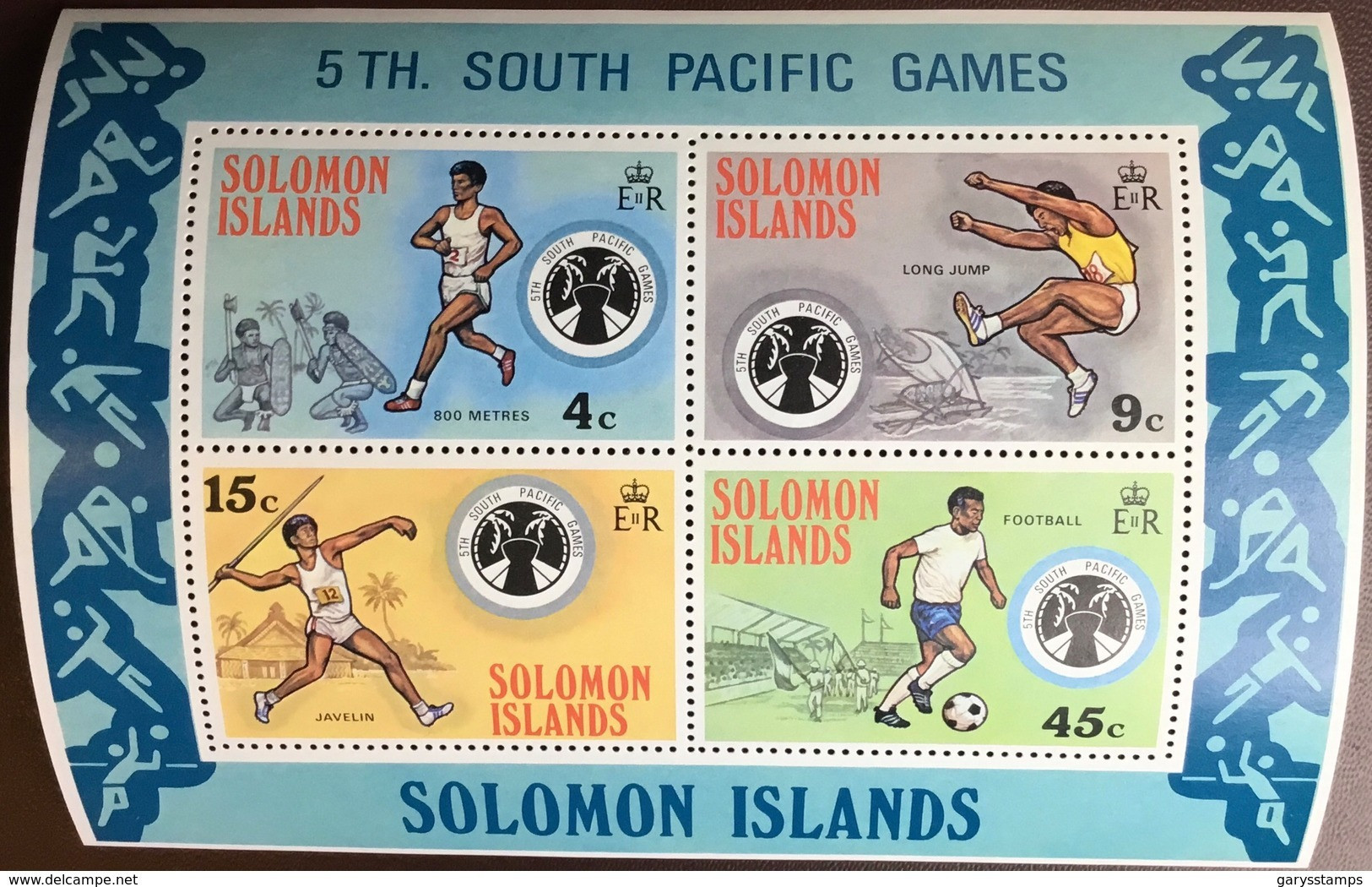 Solomon Islands 1975 South Pacific Games Minisheet MNH - Salomonseilanden (...-1978)