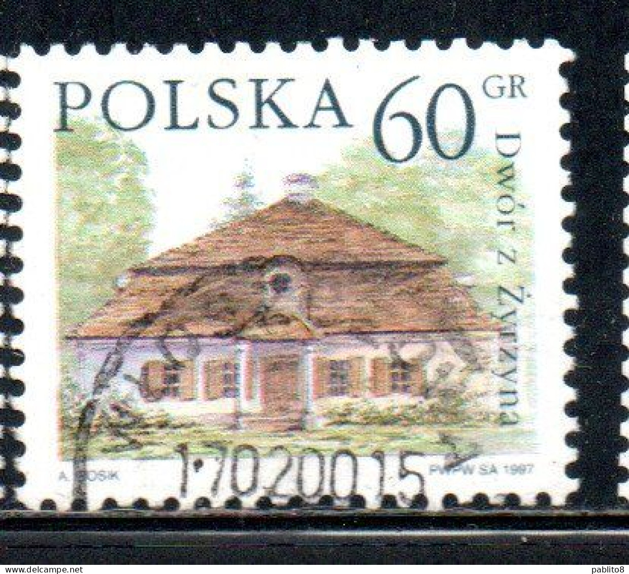 POLONIA POLAND POLSKA 1997 COUNTRY ESTATES ZYRZYNA 60g USED USATO OBLITERE' - Used Stamps