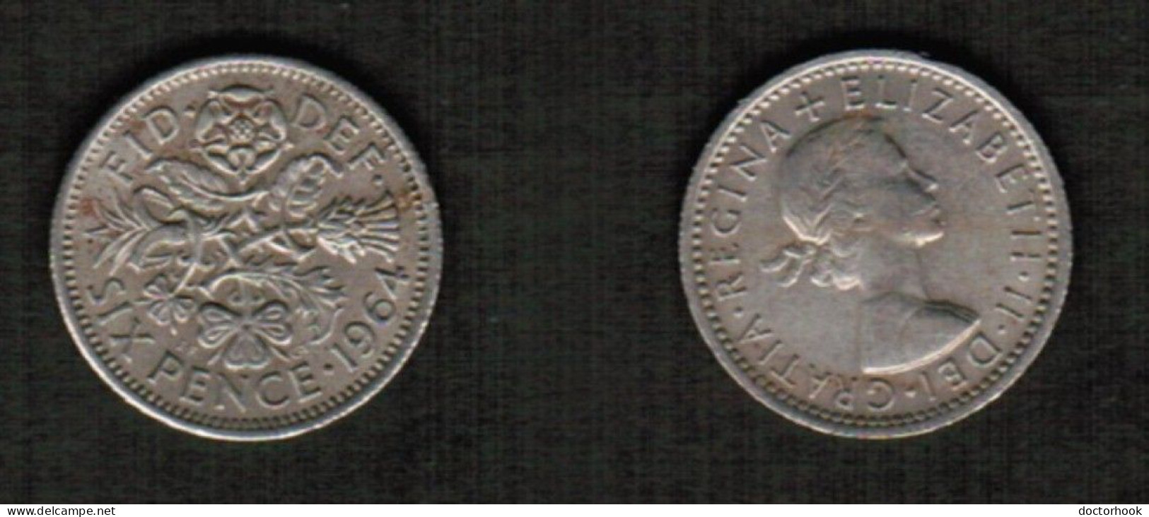 GREAT BRITAIN    6 PENCE 1964 (KM # 903) #7694 - H. 6 Pence