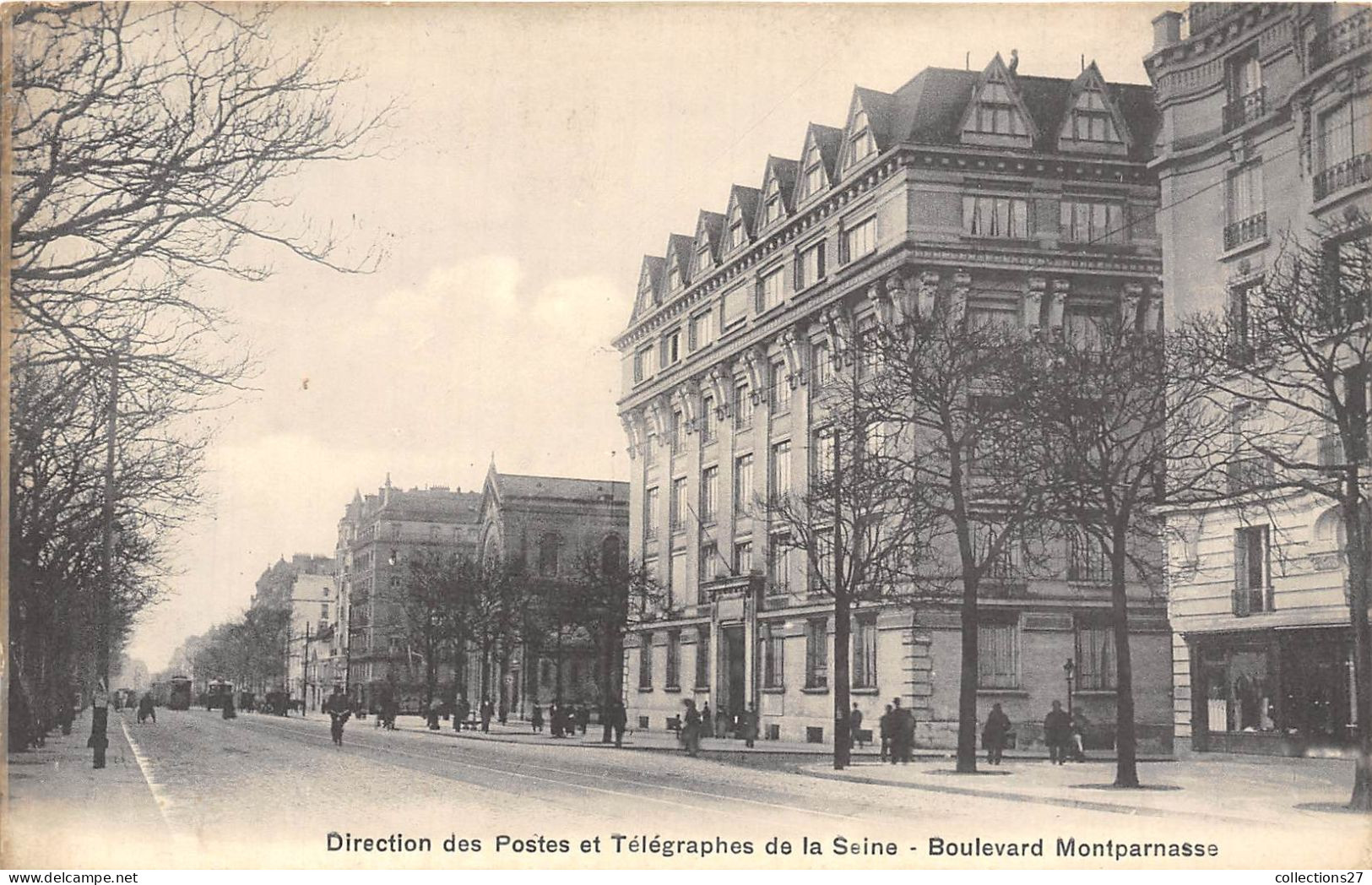 PARIS-75014-DIRECTION DES POSTES ET TELEGRAPHES DE LA SEINE BLD MONTPARNASSE - Paris (14)