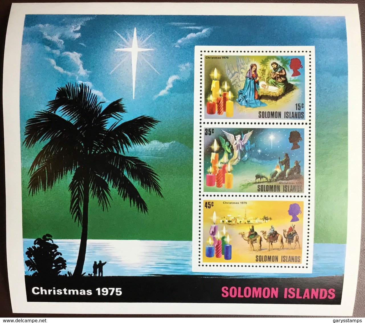 Solomon Islands 1975 Christmas Minisheet MNH - Salomonen (...-1978)