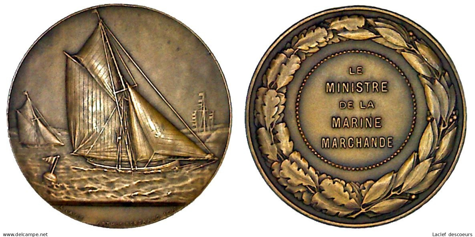 Marine Marchande. Médaille. - Professionnels / De Société